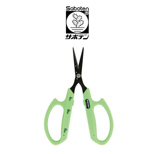 Saboten Scissors Professional Trimming PT-2 SLIM ANGLED GREEN